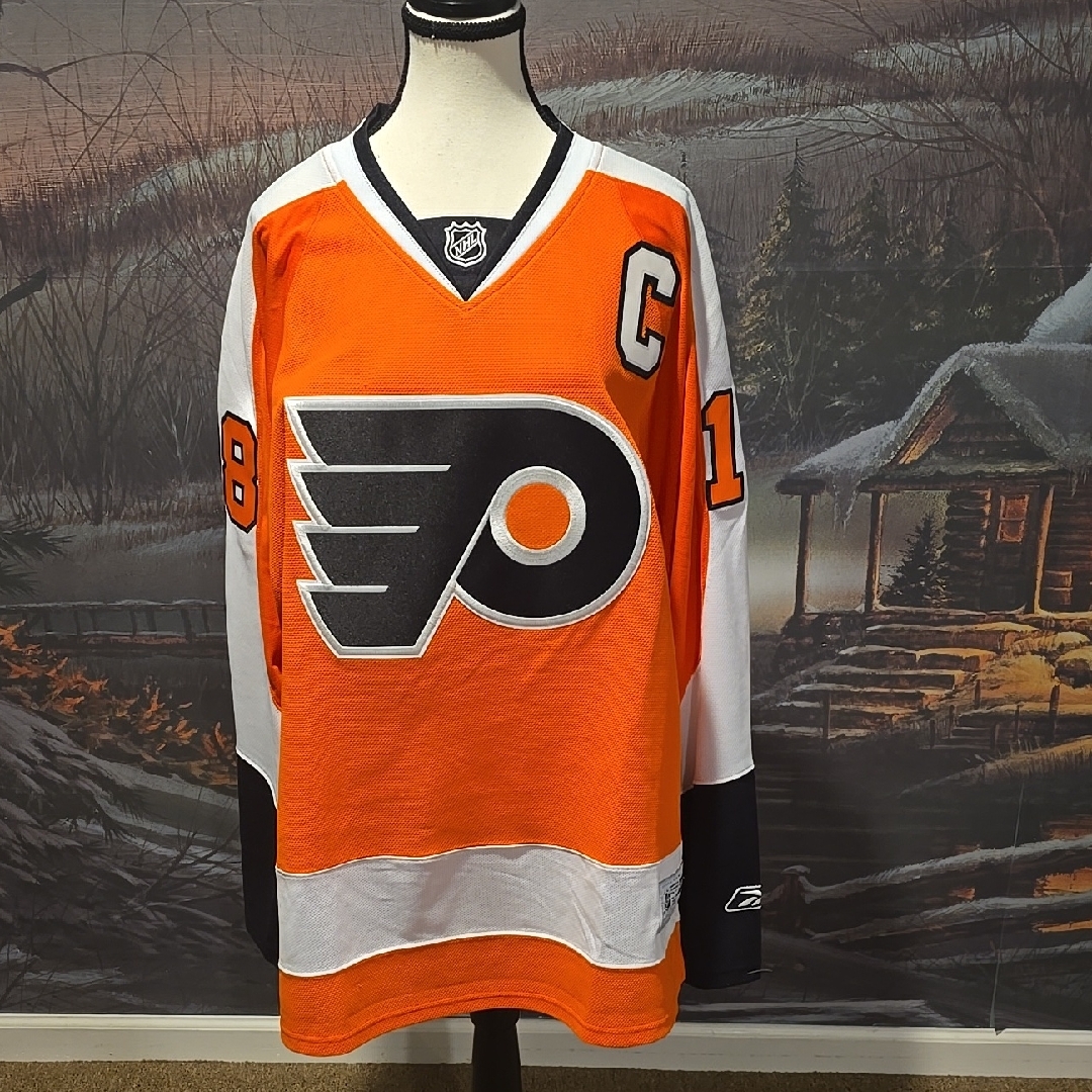 Reebok Orange Nhl Hockey Jersey